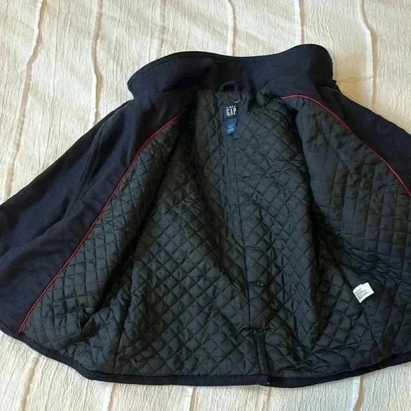 GAP  - Navy wool blend double insulated breasted peacoat. Size 5 - Picture 7 of 9